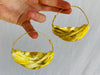 Fulani Gold Earrings. African. Small Hoops