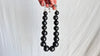 Barro Negro & Silver Necklace. Oaxacan Black Clay. Sterling Silver. 1352