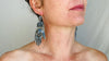 Oaxaca Silver Earrings. La Mano. Hand. Mexico. Frida Kahlo