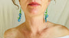 Huichol Beaded Flower Earrings. Mexico.