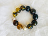 Amber Beaded Bracelet. Taxco Sterling Bead. Chunky - Aadya Bazaar
