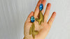 Abalone & Brass Earrings. Paua