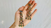 Vintage Uzbek Vermeil Filigree Earrings. Semi-Precious Stones. 0218