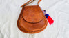 Leather Bag. Adjustable Strap. Heart Tassel - Aadya Bazaar