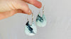 Turquoise & Sterling Earrings. Pale Green 0420