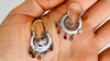 Vintage Guatemalan Earrings. Sterling Silver. Mayan.