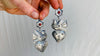 Sacred Heart & Dove Earrings. Oaxaca . Mexico. Frida Kahlo. 0115
