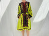 Vintage Balochi Hand-Embroidered Satin Dress. XS-L