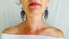 Carved Gourd Earrings. Guatemalita & Sterling Silver. Oaxaca, Mexico. Frida Kahlo - Aadya Bazaar