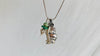 Milagro Pendants Necklace. Mexico. Sterling Silver and Jade.