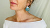 Chrysocolla and Sterling Silver Earrings.0274