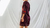 Vintage Balochi Hand-Embroidered Satin Dress. XS-S - Aadya Bazaar