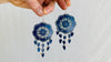 Carved Gourd Earrings. Sterling Silver. Oaxaca, Mexico.