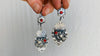 Oaxaca Silver Earrings. Sacred Heart. Mexico. Frida Kahlo. 0252
