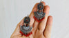 Oaxacan Filigree Earrings. Red Coral. Sterling Silver. Mexico. Frida Kahlo