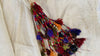 Vintage African Fringe Shawl & Wrap with Silk Tassel Belt. Mossi