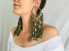 Huge Vintage Kuchi Tribal Earrings. Gauged