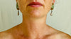 Jasper Earrings. Monte Alban Reproduction Bells. Sterling Silver