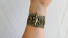Turkmen Brass Cuff. Bracelet. - Aadya Bazaar