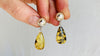 Taxco Sterling & Amber Drop Earrings. 0254