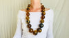 Huge Amber Beaded Necklace. Graduated Spheres. Dramatic and Gorgeous!