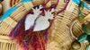 Heart Milagro & Vintage Zinacantan Tassel. Decor