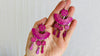 Carved Gourd Earrings. Sterling Silver. Oaxaca, Mexico.