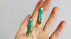 Chrysocolla and Sterling Silver Earrings. Atelier Aadya. 1237