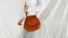 Leather Bag. Adjustable Strap. Heart Tassel - Aadya Bazaar