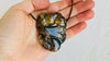 Coiled Serpent Amber Pendant. Aztec Replica