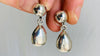 Silver Drop Earrings. Sterling Silver. Atelier Aadya - Aadya Bazaar