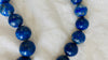 Lapis Lazuli Long Beaded Necklace.