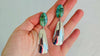 Chrysocolla & Silver Drop Earrings. Sterling Silver. Atelier Aadya