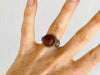Antique Agate & Silver Ring. India.