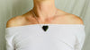 Serpentine Pendant on Silver Chain. Guatemalan Jade