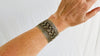 Turkmen Brass Cuff. Bracelet. - Aadya Bazaar