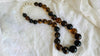 Huge Amber Beaded Necklace. Graduated Spheres. Dramatic and Gorgeous! - Aadya Bazaar