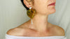 Amber Heart & Sterling Silver Cast Hands Earrings. Atelier Aadya - Aadya Bazaar