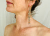 Vintage Uzbek Bukhari Earrings. Silver & Coral - Aadya Bazaar
