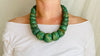 Guatemalita Jade Necklace. Sterling Silver. 1258