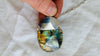 Labradorite and Silver Pendant Necklace. Fine Silver Chain