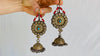 Antique Goldwashed Afghan Jumkha Earrings. - Aadya Bazaar