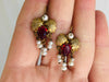 Vintage Oaxacan Gold Filigree Earrings With Pearls. 10k. Mexico. Frida Kahlo