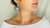 Sacred Heart Earrings. Oaxaca. Silver & Coral. Mexico. Frida Kahlo