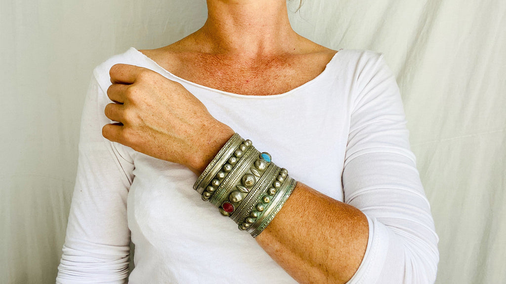 Vintage Kuchi Cuff Bracelet - Aadya Bazaar