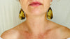 Taxco Sterling & Amber Drop Earrings - Aadya Bazaar