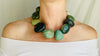 Green Jasper Necklace. Choker.