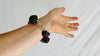 Amber, Fluorite & Silver Bracelet. - Aadya Bazaar