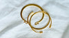 Trio of Golden Bangles. 24kt Gold Plated. Vermeil - Aadya Bazaar