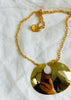 Gold Plated Tribal Pendant. Gold Plated Silver. Columbia Nose Ornament